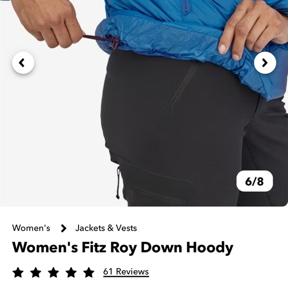 Women’s Fitz Roy Patagonia Down Hoody - Picture 8 of 8